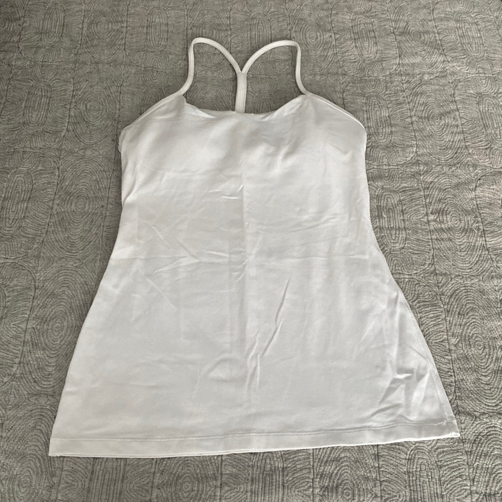 White Lululemon Tank